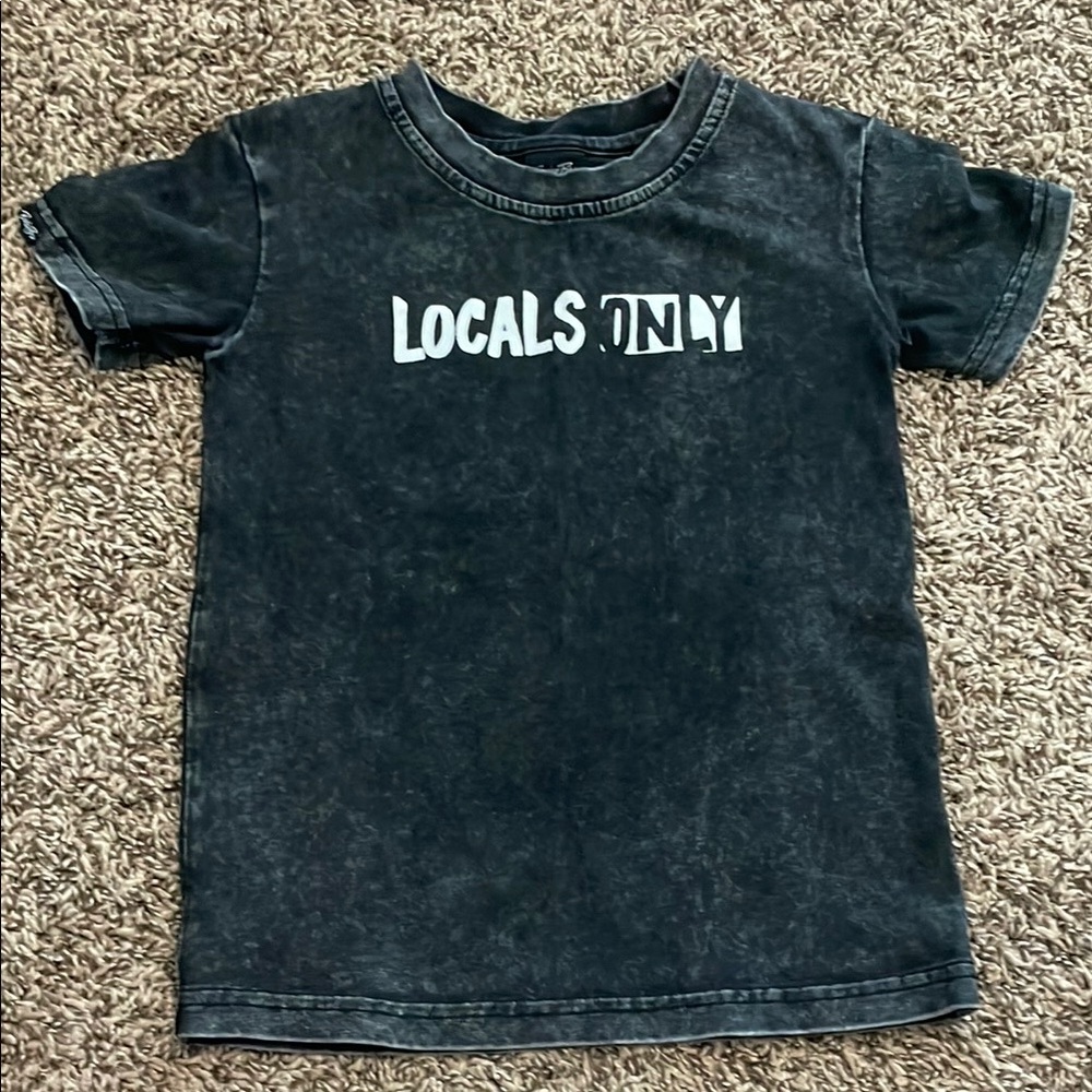 Locals Only Charcoal Kids Tee